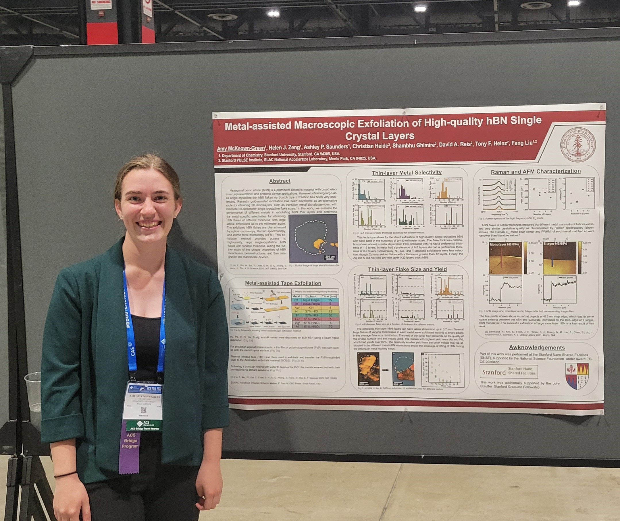 8/21/2022 Amy presents poster at ACS Fall 2022 Fang Liu group